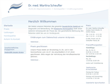 Tablet Screenshot of dr-scheufler-hanau.de